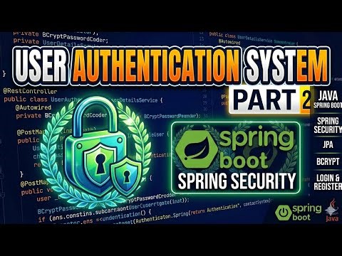 User Authentication System with Spring Boot, Spring Security, JPA & BCrypt Encryption