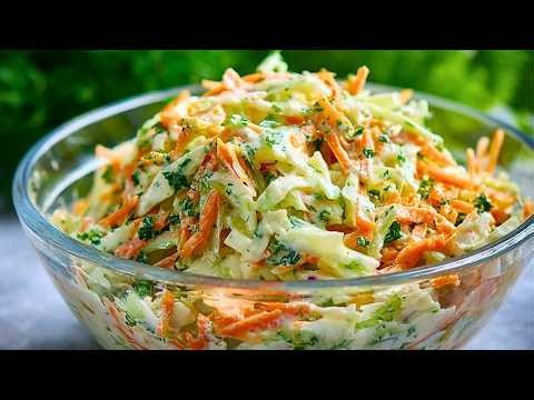 Leckerer Salat in 3 Min! Ich werde nie müde, den Salat zu essen! Spitzkohlsalat Coleslaw Art