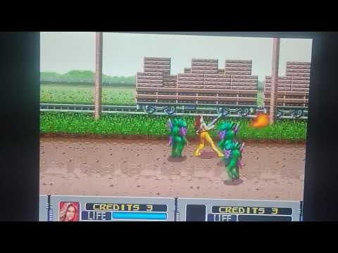 1991 Sega Genesis Alien Storm level 1 Saturday December 20th 2025