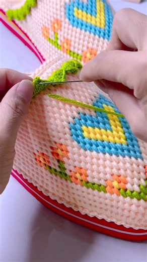 Easy DIY Slipper Border Embroidery Tutorial for Beginners
