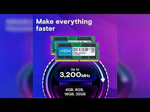 Review: Crucial 32GB DDR4 RAM Kit (2x16GB), 3200MHz (PC4-25600) CL22 Laptop Memory, SODIMM 260...