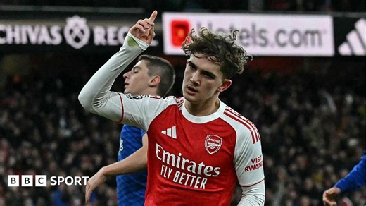 Arsenal 2-0 Everton: Max Dowman scores as Gunners beat Toffees