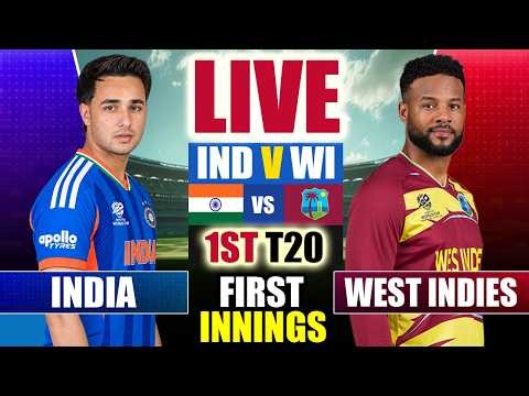 🔴 LIVE: IND vs WI 1st T20I | India vs West Indies Live Today | IND vs WI Live Match