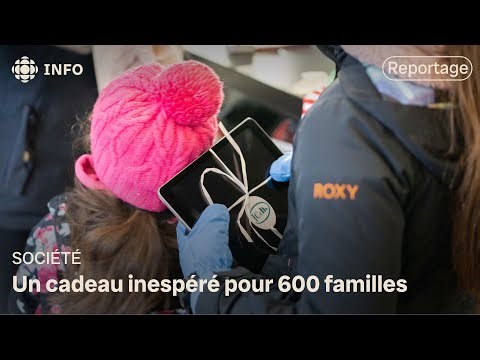 Noël à Shawinigan : 600 enfants reçoivent gratuitement un iPad pour les fêtes