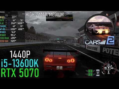 Project Cars 2: RTX 5070 | HIGH | 1440P