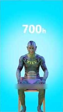 Why He Spent 700+ Hours Turning Into a "Lizard Man" #hours #viralvideo #shorts #lizard