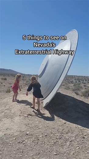This is the ultimate Extraterrestrial Highway Road trip! The Extraterrestrial Highway, also known as Nevada State Route 375, is a 98.4-mile stretch of highway in Nevada that's known for its alleged paranormal activity and proximity to Area51. 📍 Start your adventure by taking your picture at the infamous Extraterrestrial Highway Sign. 📍Pose with alien murals and savor spacey snacks at E.T. Fresh Jerky 📍Shop for spaced-out souvenirs and taste Alien tequila at the Alien Research Center gift shop