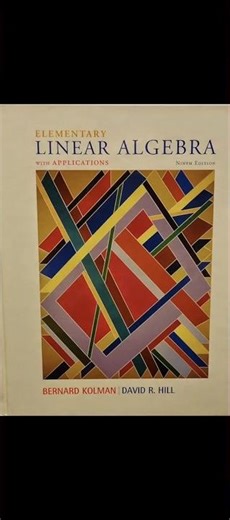Linear Algebra by Kolman | #bernard #kolman #davidhill