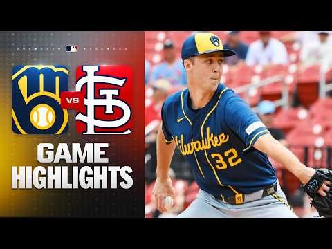 Brewers vs. Cardinals Game 1 Highlights (7/7/26) | MLB Highlights