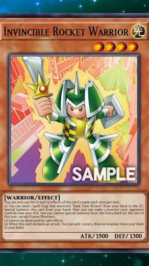 Invincible Rocket Warrior #yugioh #yugiohtcg #yugiohcards