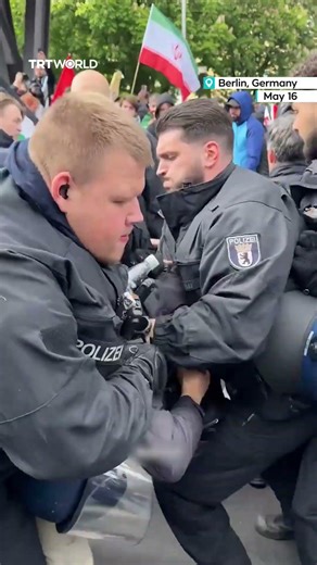 Berlin Police use tear gas against pro-Palestine demonstrators at Nakba anniversary protest