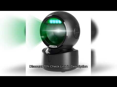 NETUM Desktop 2D QR Barcode Scanner, A5 Hands-Free Omnidirectional USB Big Barcode Reader 1D QR Scre