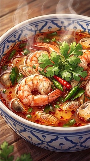 Authentic Tom Yum Goong in 60 Seconds! 🌶️🦐