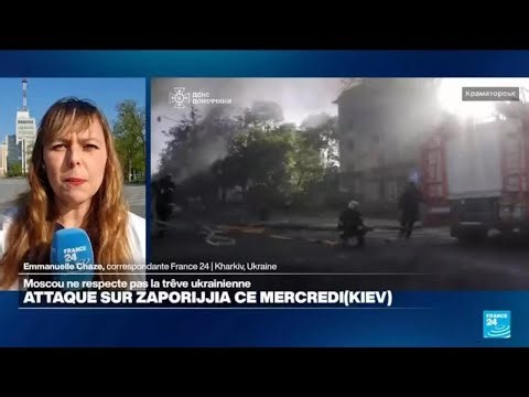 Guerre en Ukraine : Moscou attaque Zaporijjia et ne respecte pas la trêve • FRANCE 24