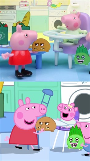 Tales VS Toys: Unboxing Squashpuffs! 📦 #PeppaPig #Shorts #toys #toyplay