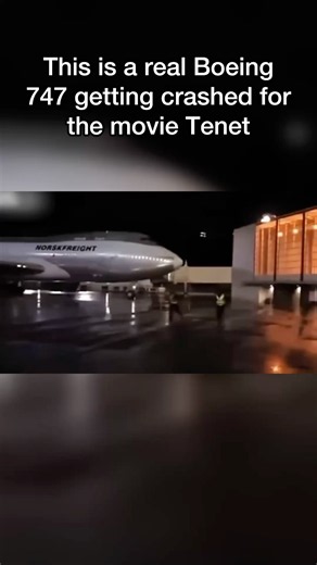 They crashed a real Boeing 747 for this movie