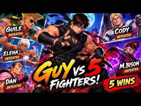 GUY DESTROYS 5 FIGHTERS 🔥 | Street Fighter Gameplay