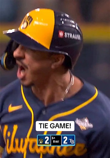 David Hamilton game-tying home run! #mlb #worldseries #baseball #sports #brewers