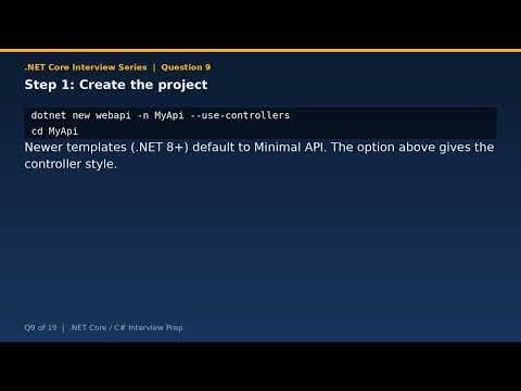 Create An API In DotNet Core