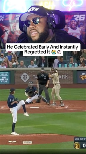 He Celebrated Before the Catch Was Even Made #mlb #baseball #viral