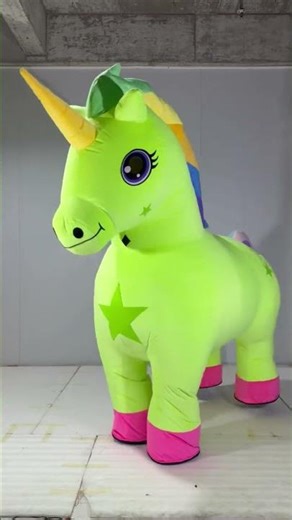 Adult Inflatable Green Unicorn Costume for Birthday Party Entertainments