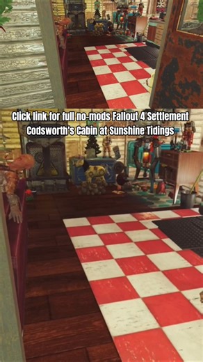 Codsworth's Cabin 1 at Sunshine Tidings Co-op no mods Fallout 4 Settlement