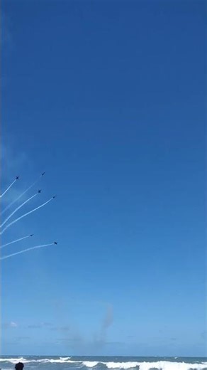 The US Navy Blue Angels Performing at the Cocoa Beach Air Show 2026