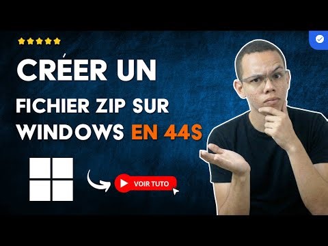 Comment Créer un FICHIER ZIP sur PC WINDOWS et PORTABLE en 44 S