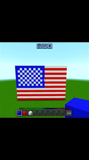 i build a amrica flag in minecraft #minecraft #building