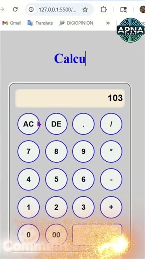 Create Calculator Using HTML CSS & JavaScript | Simple Calculator Project 🔥 | ApnaCoder