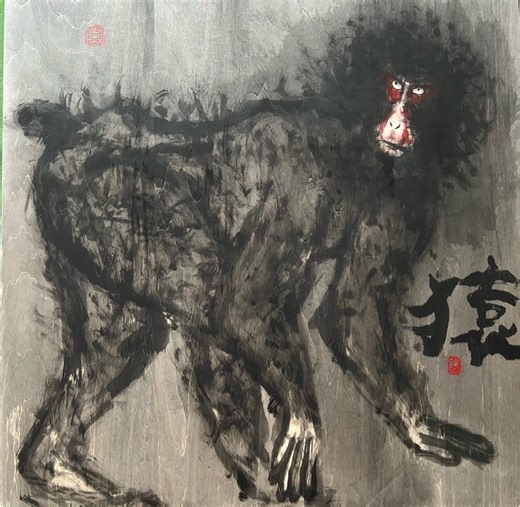 片岡鶴太郎♦️ニホンザル♦️