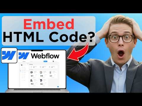 How To Embed HTML Code To Webflow Website Builder (Tested)