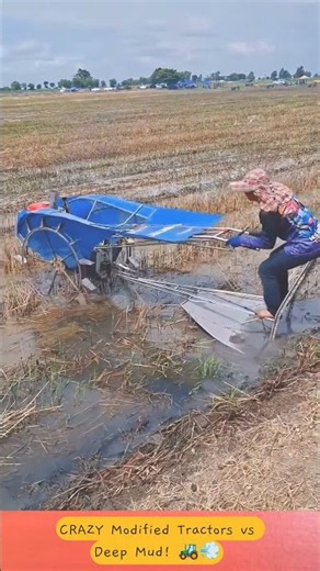 CRAZY Modified Tractors vs Deep Mud! 🚜💨 #Shorts