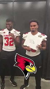 Draw the Logo: Illinois State football teammates go head-to-head 🎨 #shorts
