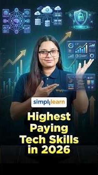 Top High Paying Tech Skills 2026 | Top Skills For High Paying Jobs 2026 | #Shorts | #Simplilearn
