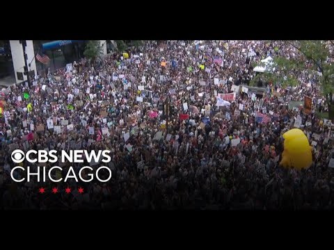 'No Kings' protest near Broadview ICE Facility | CBS News Chicago
