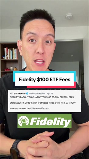 Fidelity is introducing $100 ETF fees on 120 ETFs. Here’s what you need to know. List of ETFs: TOAK, LDDR, NITE, MSTB, FFND, EMPB, ECML, RMIF, FFLS, KEAT, MSTQ, LFDR, LIAM, SPYA, NRSH, LIBD, LFBE, LIFT, AZTD, TSPX, PRAE, LFAI, BCKT, LFAW, LFAO, LIAU, LIAE, LEXI, EVNT, ARB, ACVF, AOTG, AOTS, IVSI, IVSX, IVSS, VSLU, USAF, BINV, BSMC, BUSA, BWTG, BFIX, CLSE, CUSD, CVAR, BBB, EEE, SSS, XXX, IVES, EAGL, XOVR, BRIF, PRAY, FORH, KONG, HBTC, ADIV, DIVS, GAID, GARA, MOTO, SOLR, GAUD, DEFI, HELS, HECA, HE