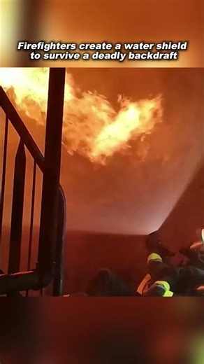 How Firefighters Survive a Backdraft Using a Water Shield