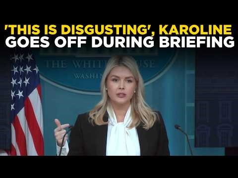 Karoline Leavitt LIVE | 'THIS IS DISGUSTING', Karoline Leavitt goes OFF on Kimmel’s Remark | US News