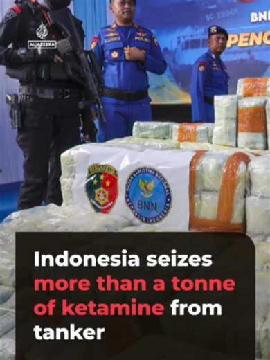 Indonesian authorities seized 1.16 tonnes of ketamine valued at $192 million from a Mongolian-flagged vessel from Malaysia in the waters of North Sumatra province this week. Eight crew members were arrested.