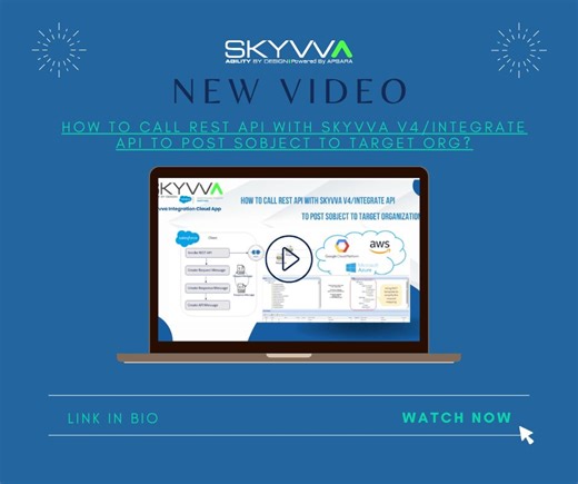 How to Call REST API with SKYVVA V4/Integrate API to Post sObject to Target Org? | Ly-Na Phu