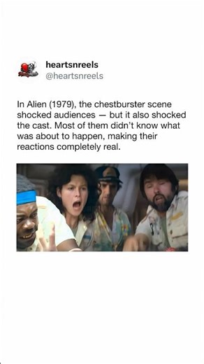 “The Alien” The Chestburster Scene Was REAL Shock