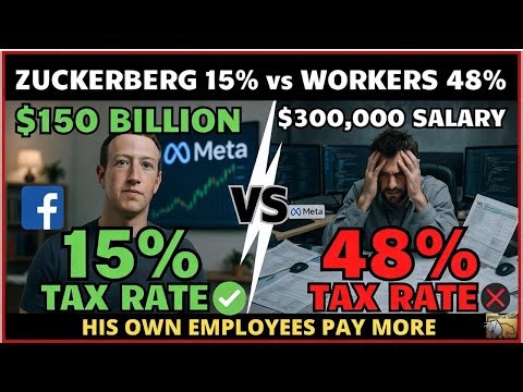 How Mark Zuckerberg Pays 15% Tax on $150 Billion While Facebook Workers Pay 35% (Dividend Trick)