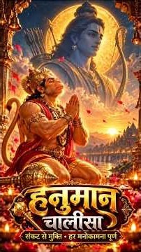 🙏 हनुमान चालीसा | Hanuman Chalisa Lyrics #hanumanchalisa #hanuman #bhakti #bhajan #lyrics