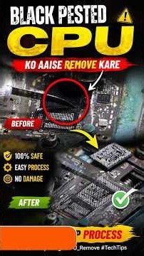 Black Pasted CPU Remove Kaise Kare? 🔥 | Safe CPU Removal Without Damage | Mobile Repairing | AK Info