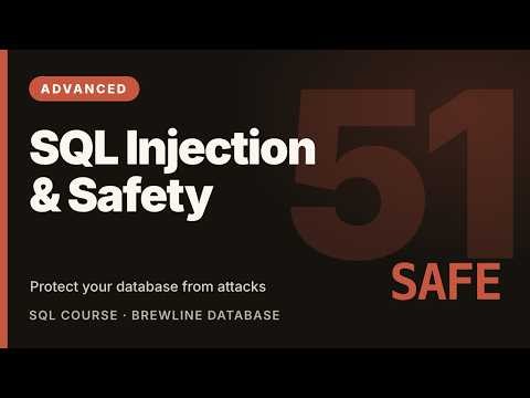 SQL Injection Explained & How to Write Safe Queries | SQL Security