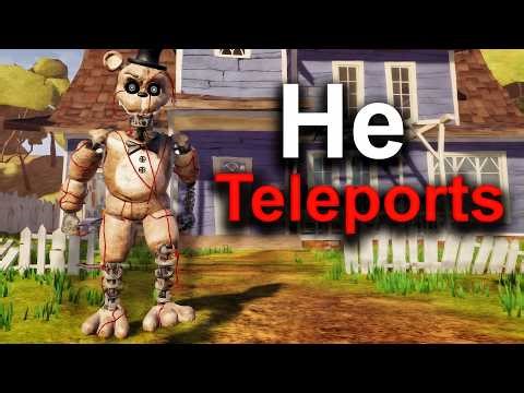 IGNITED FREDDY Hello Neighbor, but he TELEPORTS!