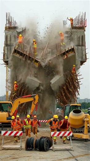 Bridge Construction Collapse & Controlled Demolition with Massive Explosions.