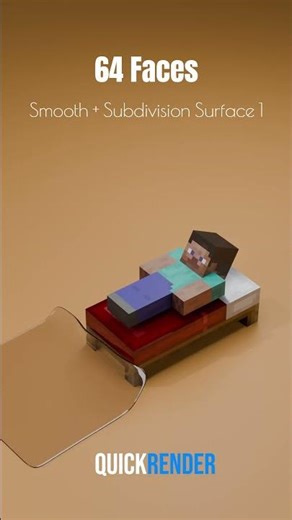 Minecraft Cloth Simulation 😴 🛏️ | Blender 3D