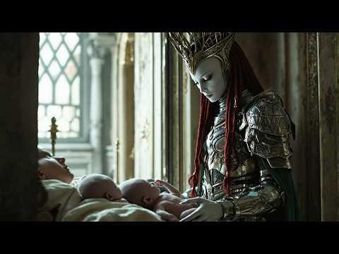 The Alien Queen Arrived Early — Her Twin Babies Were Sleeping on the Human Cleaner